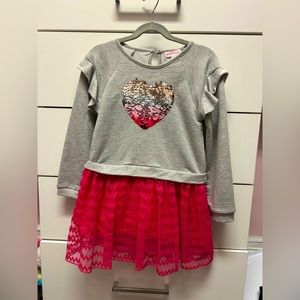 Design History pink tulle and sequin dress